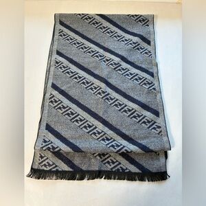 100% cashmere made in scotland scarf Gray Soft Classic‎